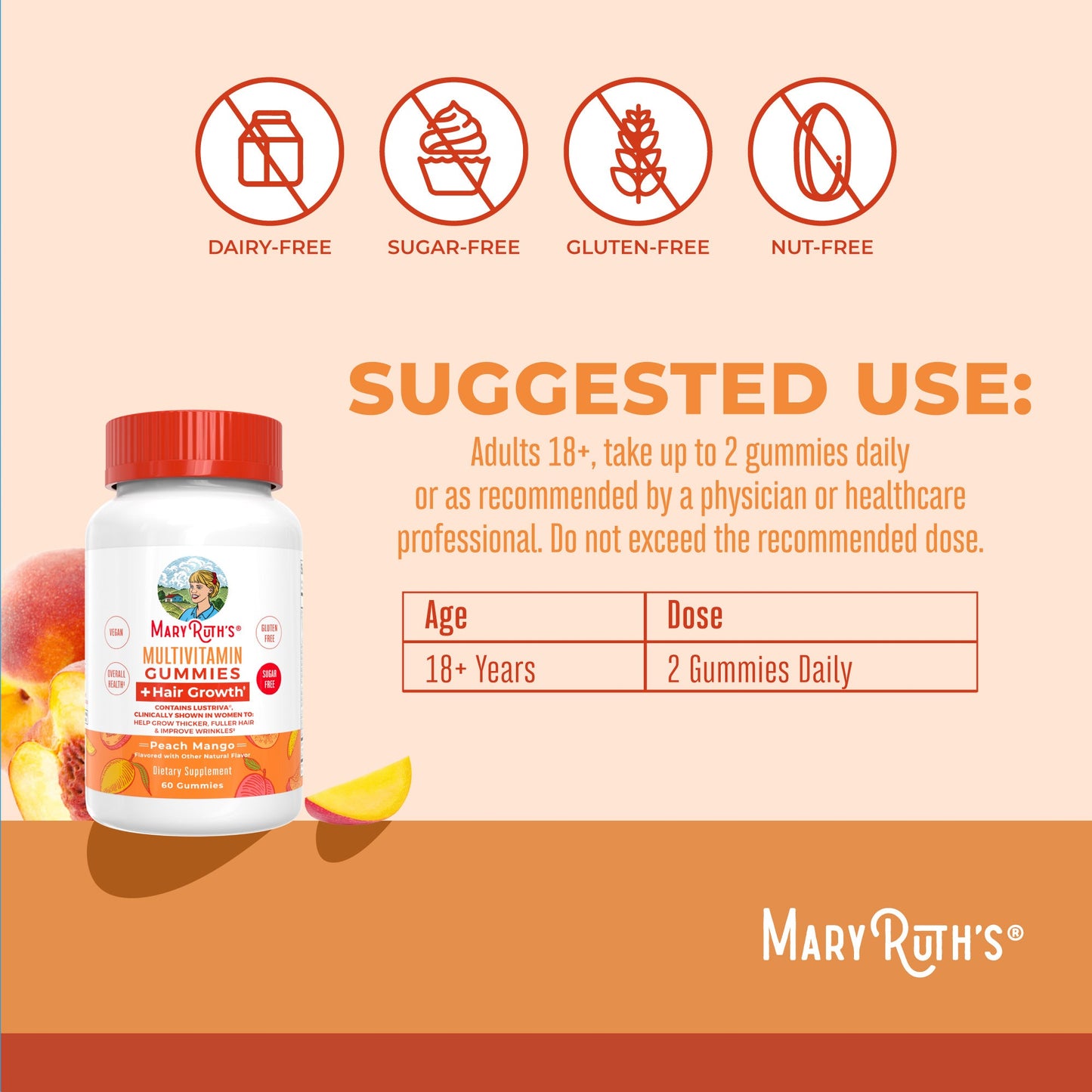 KIDRAX® Multivitamin + Hair Growth Gummies