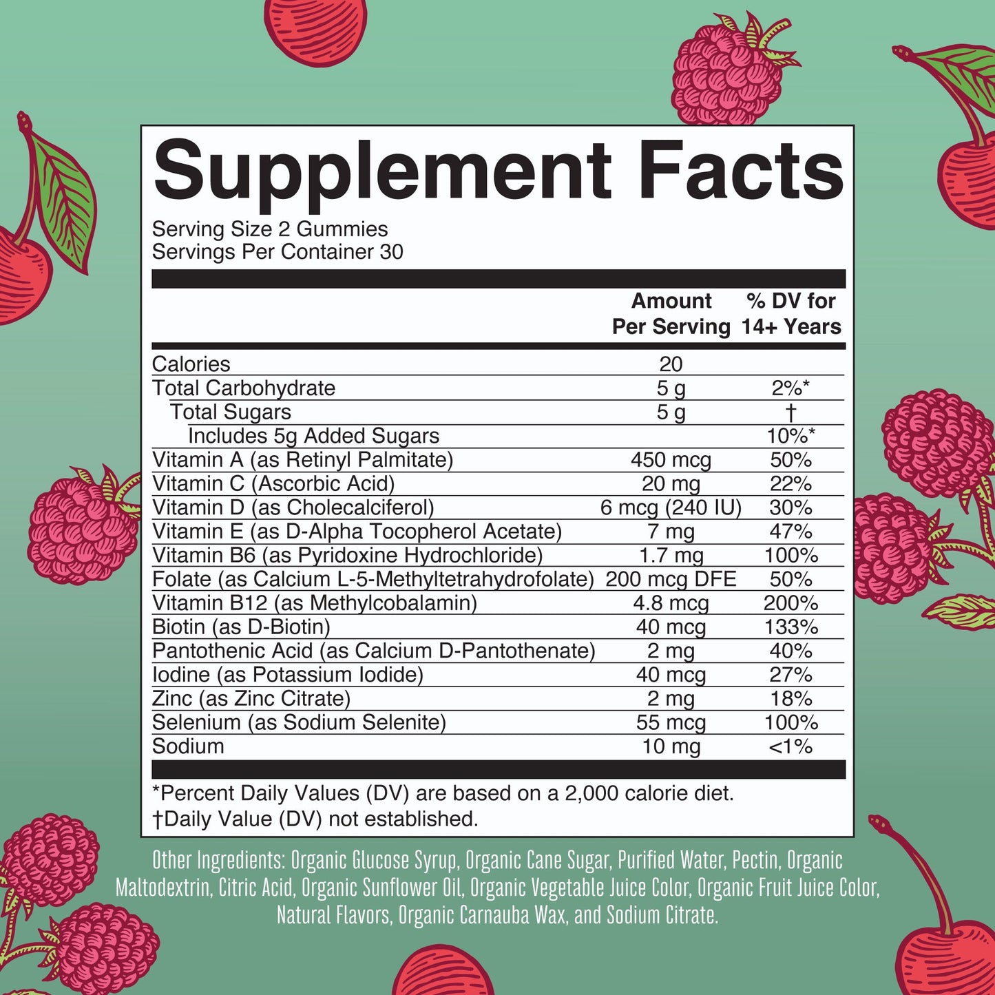 KIDRAX® Organic Women's Multivitamin Gummies