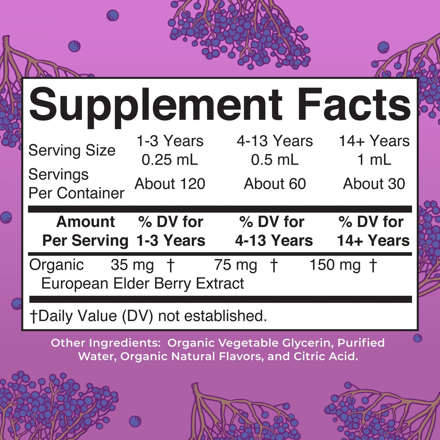 KIDRAX® Organic Elderberry Liquid Drops