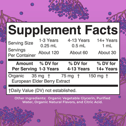 KIDRAX® Organic Elderberry Liquid Drops