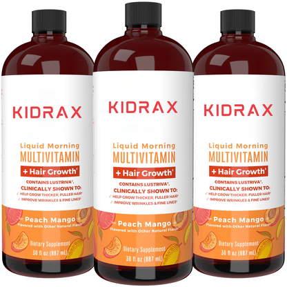 Liquid Morning Multivitamin + Hair Growth (3-Pack)