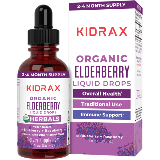 KIDRAX® Organic Elderberry Liquid Drops