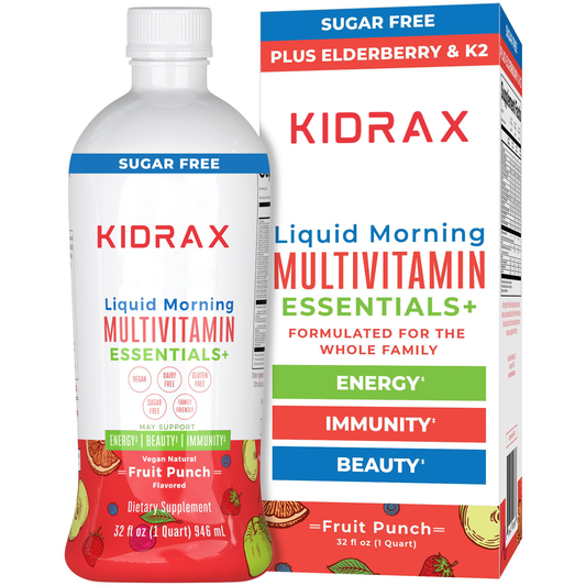 KIDRAX® Liquid Morning Multivitamin Essentials+ (Fruit Punch)
