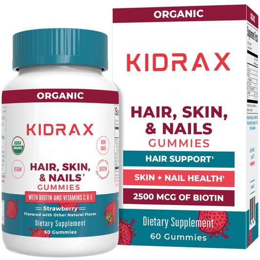 KIDRAX® Organic Hair, Skin, & Nails Gummies