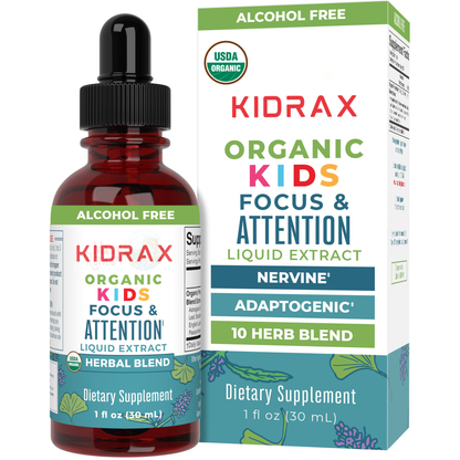 KIDRAX® Organic Kids Focus & Attention Liquid Drops