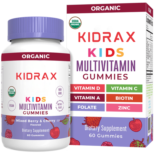 KIDRAX® Organic Kids Multivitamin Gummies