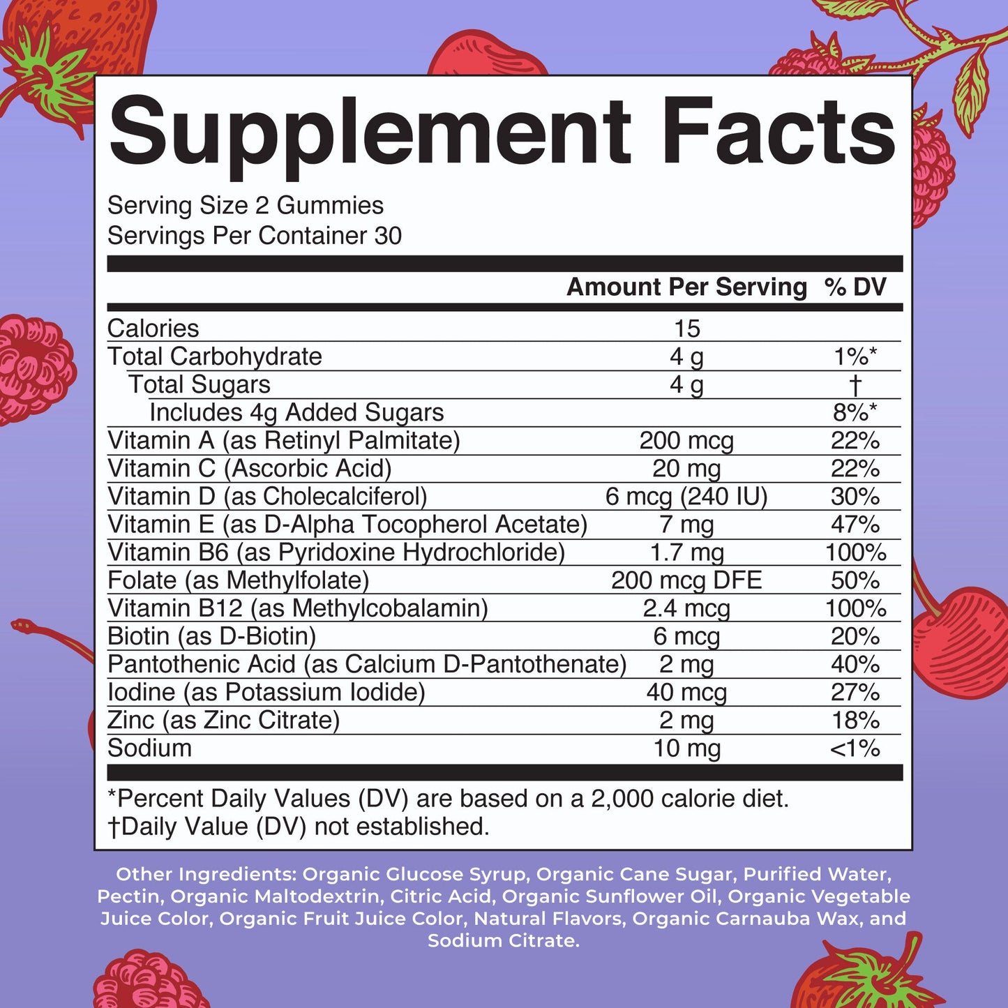 KIDRAX® Organic Kids Multivitamin Gummies