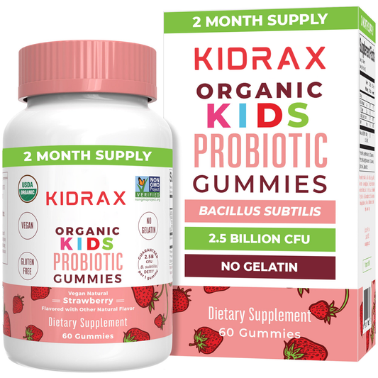 KIDRAX® Organic Kids Probiotic Gummies